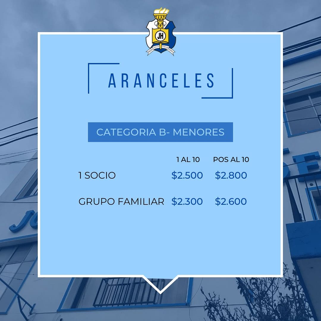 aranceles de menores